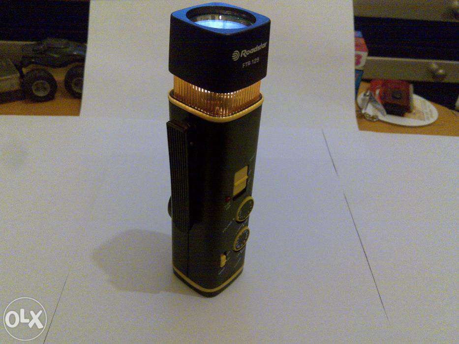 lanterna (roadstar ftr-129) rádio e com um sistema de luz intermitente