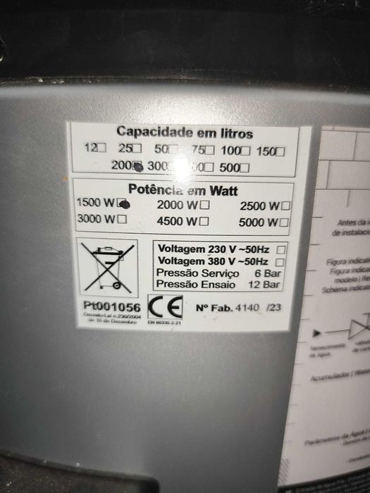 Termoacumulador Proteu Ardila Gold 200 litros