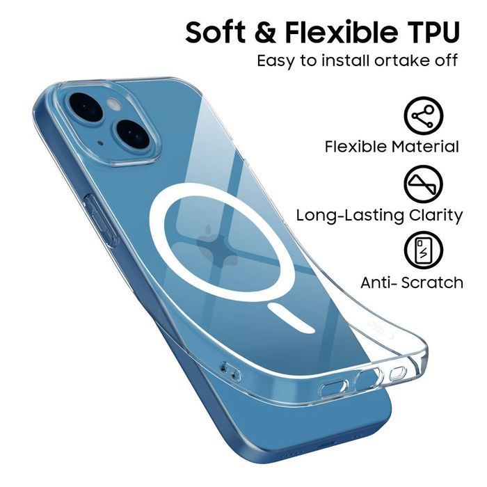 Etui Tech-Protect FlexAir MagSafe na iPhone 13 Mini - przezroczyste