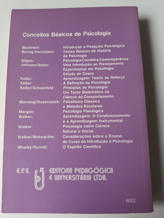"Psicologia Experimental - Uma Abordagem Metodológica" por FJ McGuigan