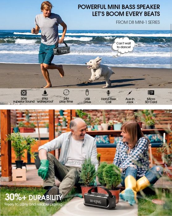 W-king D8 mini Bluetooth speaker  портативна колонка