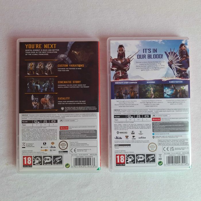 MK Mortal Kombat 11 & 1 Nintendo Switch NS DLC Import UK