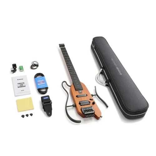 DONNER HUSH-X NATURAL gitara elektryczna + pokrowiec + akcesoria
