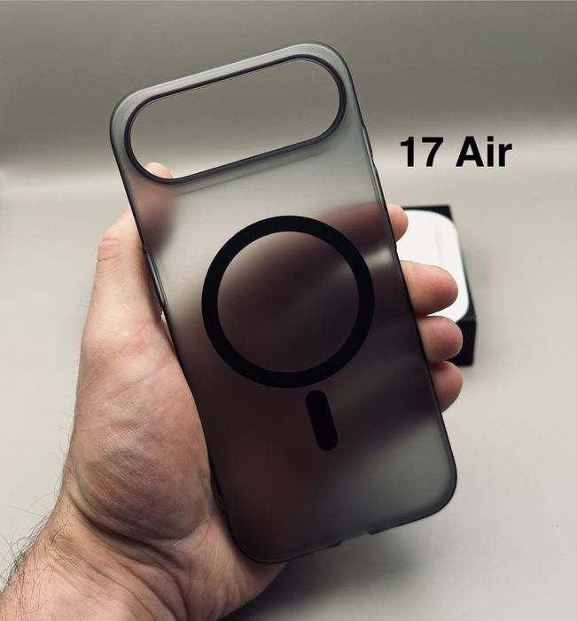Ультратонкий матовый чехол IPhone 17 Air Black, 16 Pro Max-11 Pro Max, чехол на iPhone 17 Black