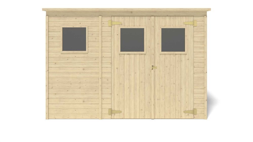 Domek ogrodowy 2,7 x 1,8 m z płaskim dachem DOM421
