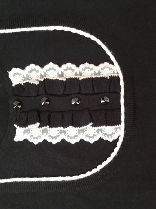 Czarna kamizelka 36 38 M jak nowa