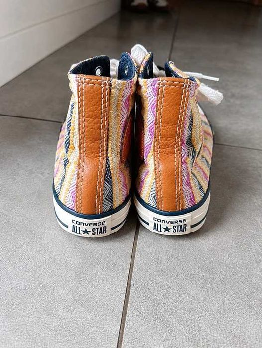 Converse All Star – kolorowe trampki za kostkę r.34