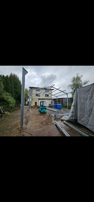 Konstrukcja stalowa ocynkowana hali 250m2