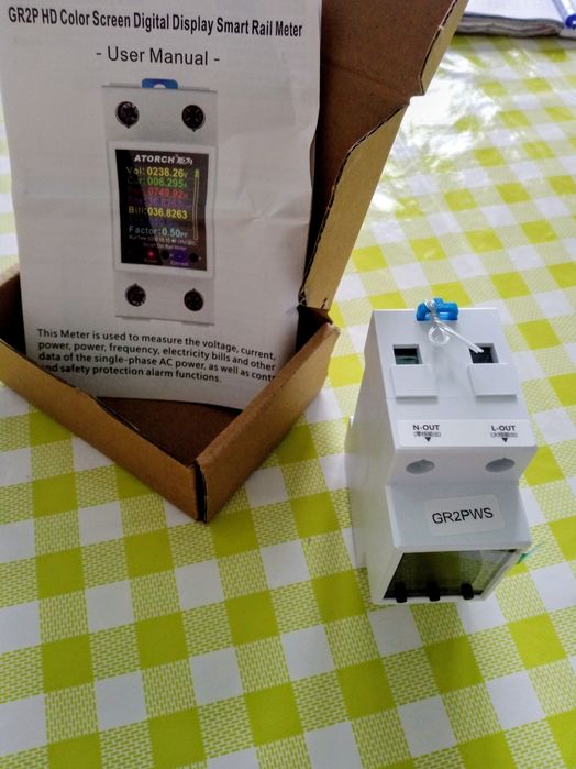 Wi fi реле, счетчик ATORCH GR2PWS Tuya SLife 100А автомат защиты