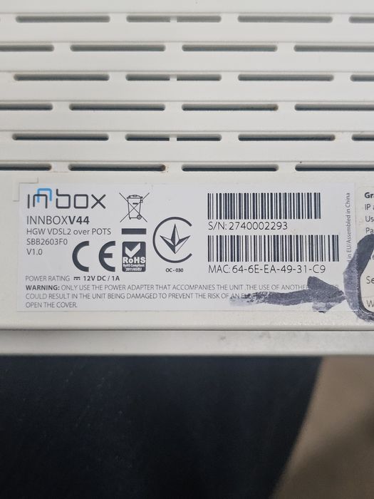 WI-FI роутер INBOX  V44.