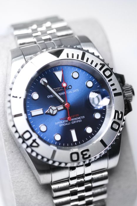 Zegarek Custom Mod Submariner Yacht-Master Blue Seiko Mod