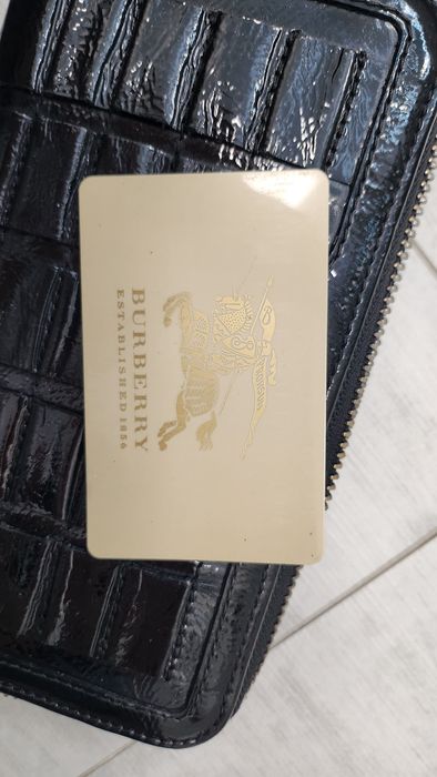 Portfel damski skórzany oryginalny Burberry