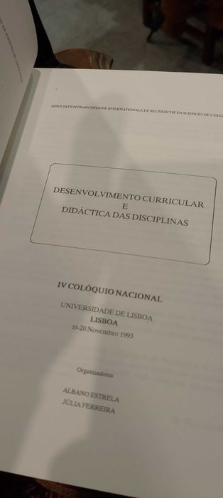 Desenvolvimento Curricular e Didática das Disciplinas 1994