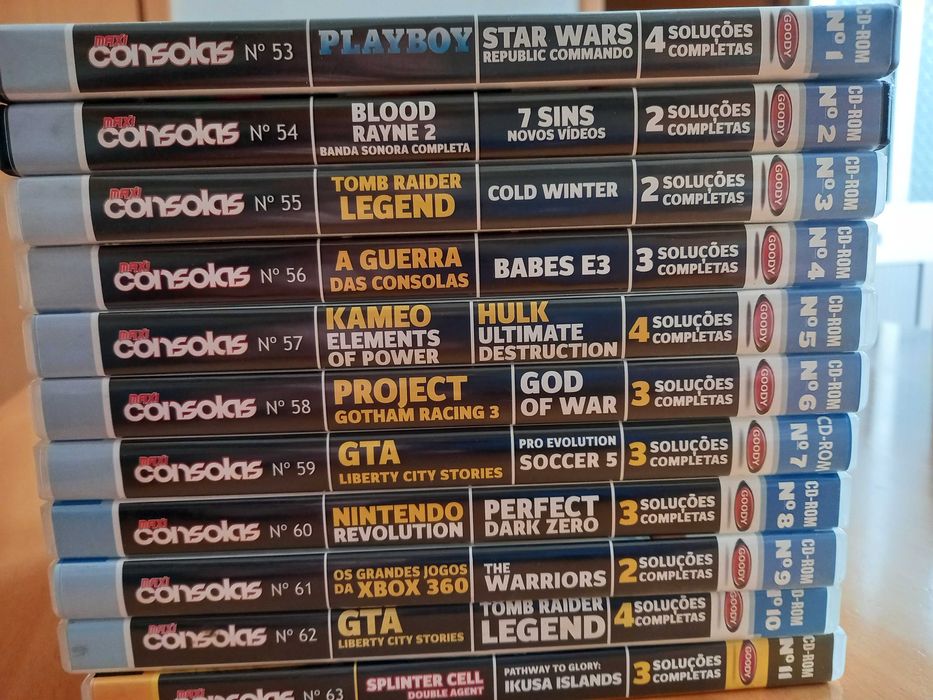 Antigos CD's Interactivos da revista 'MAXICONSOLAS'