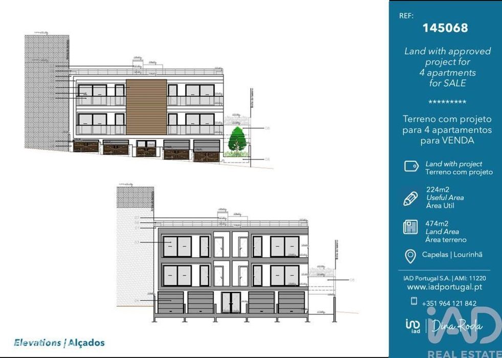 Terreno em Lourinhã e Atalaia de 224,00 m2