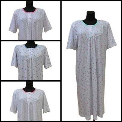 Koszula nocna krótki rękaw w kwiatki roz.164 M