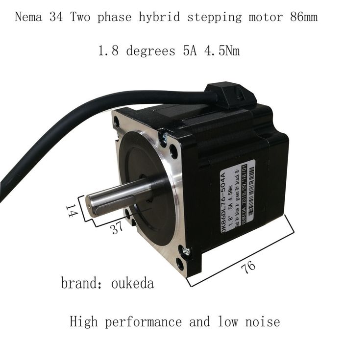 Шаговый двигатель NEMA34 OK86DL76-504A