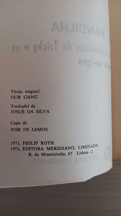 Philip Roth, A Pandilha