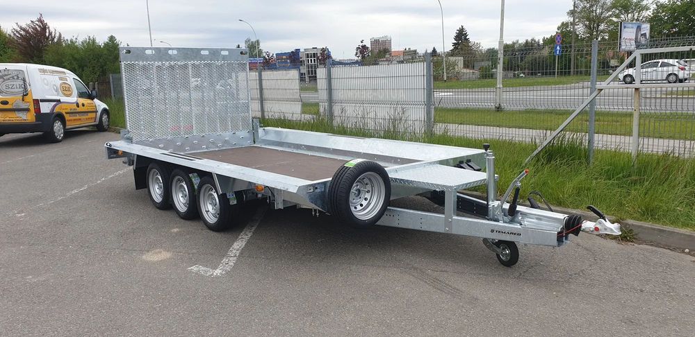 TEMARED BUILDER 3 4018 S 3 oś  przyczepa pod minikoparkę laweta 3 osiowa 400 x 180 DMC: 3500 KG HIT