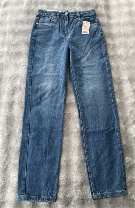 Spodnie jeansowe dziewczęce Mom Fit 158 cm, 12-13 lat