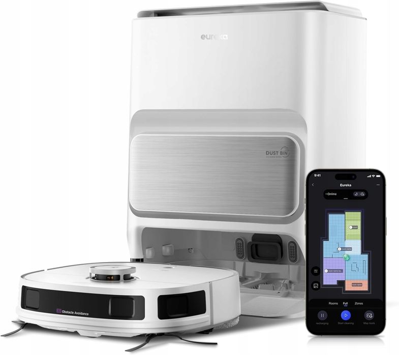 EUREKA J12 Ultra odkurzacz automatyczny z funkcją wycierania, 5000Pa