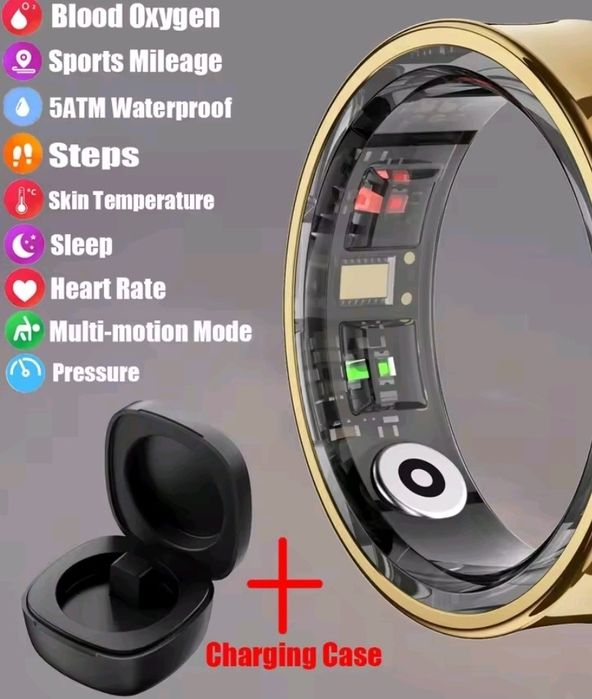 Smart Ring tamanho 10 - Dourado