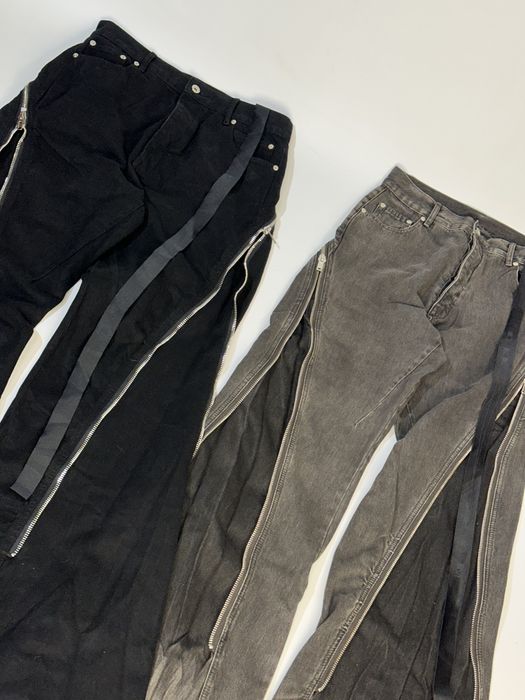 Клеш Rick Owens bolan banana cut jeans opium archive джинси чорні сірі