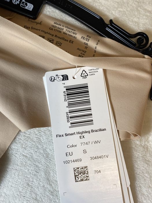 Triumph Nowe majtki 36/S Flex Smart Highleg Brazilian EX cielisty