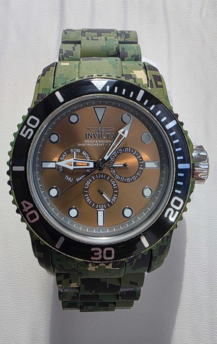 ‼️NEW‼️Мужские часы Invicta Pro Diver хаки Aqua Plating 48мм (Инвикта)