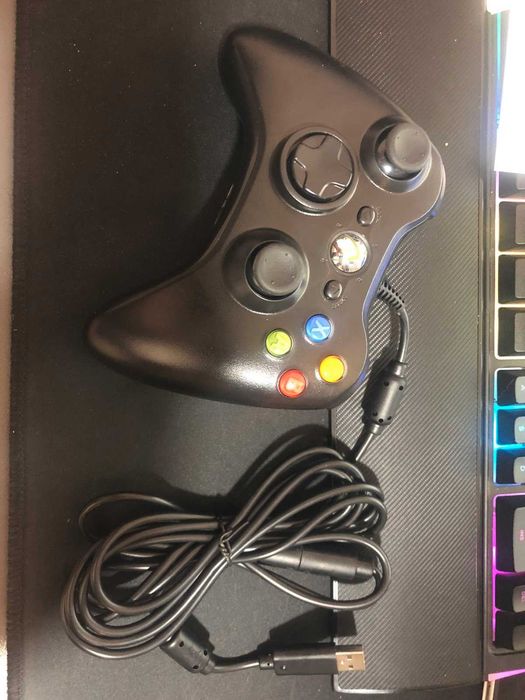 Проводной геймпад Microsoft Xbox 360 Controller Black для ПК