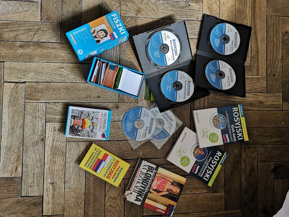 Zestaw do nauki języka rosyjskiego. Fiszki, rozmówki, kursy CD, ćwicze