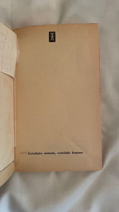 Livro Sociedades Animais Sociedade Humana
