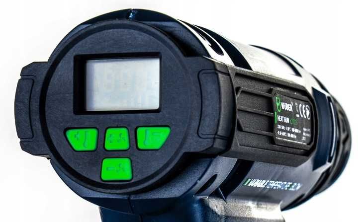 Opalarka Elektryczna 2 Biegi Regulacja Mocna 2200w + 5 Dysz + Szpachla