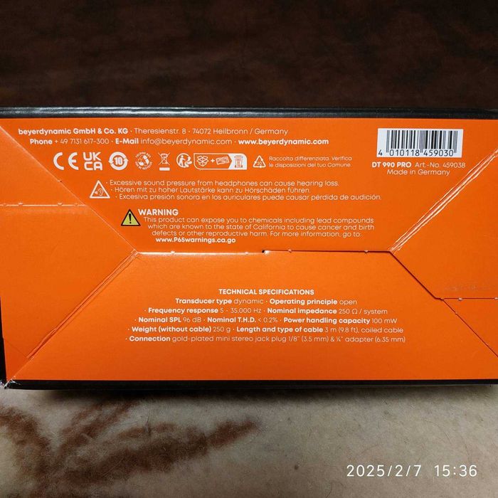 Beyerdynamic DT-990 Pro 250 Ohm  ОРИГІНАЛ.