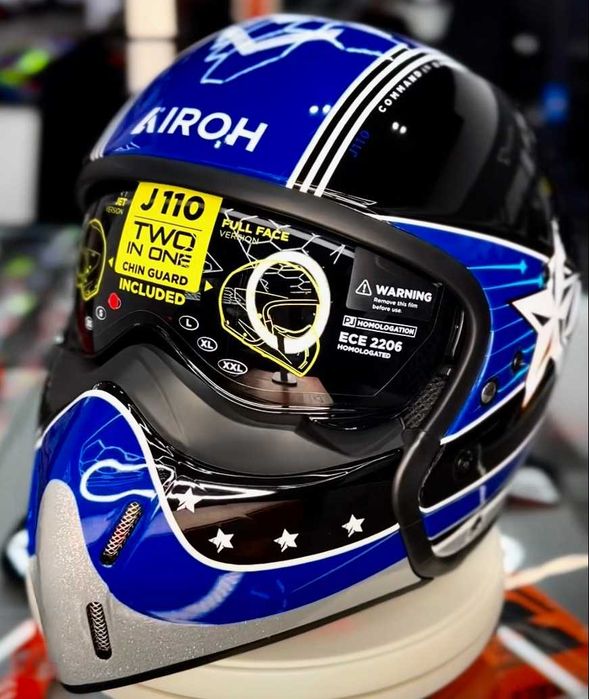 Capacete NOVO Airoh J110 Command 2 in 1 (35% Desconto) Tam XS-S-L-XXL