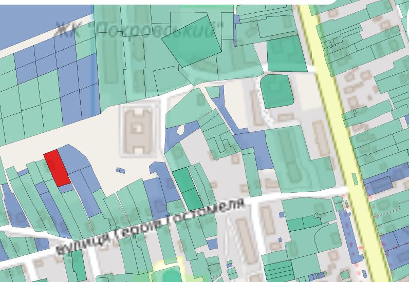 Зем.ділянка біля Жк Покровський під забудову