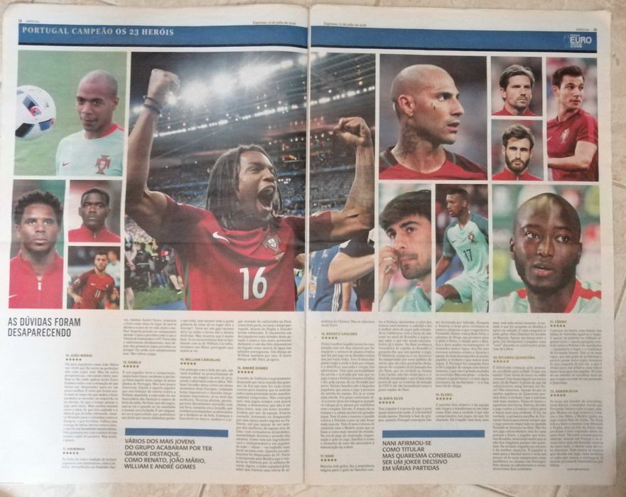 jornais do Europeu 2016