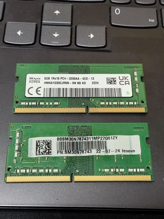 Комплект 16 Gb DDR 4 SODIMM SK Hynix 2x8GB 1Rx16 PC4-3200AA-SCO-13