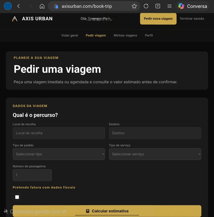 Serviço de Motorista Privado