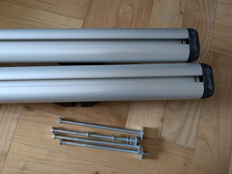 Bagażnik ALU belki dachowe Amos Aero 130 cm na reling