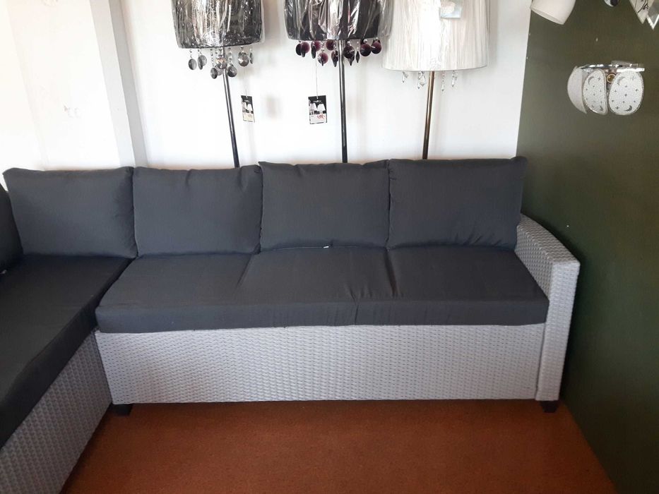 Komplet mebli ogrodowych, narożnik, polirat1n, raty 0%