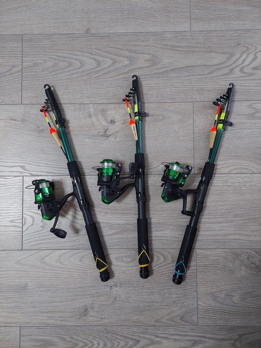 Удочки спінінги Rumpol KNIGHT 2.4м з катушкою та повною оснасткою