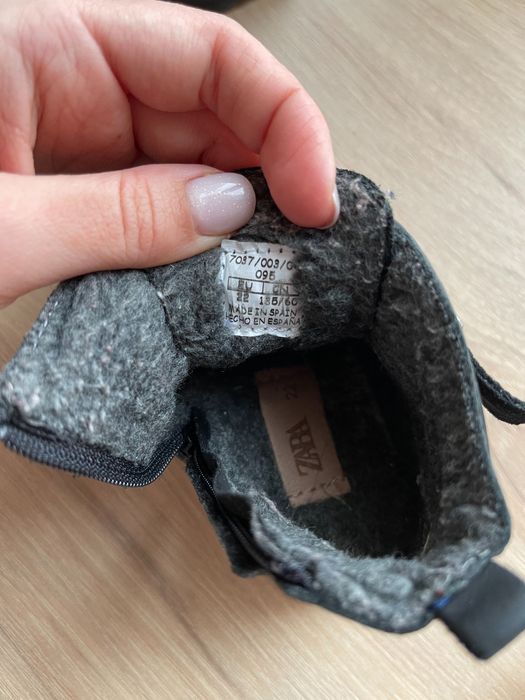 Утеплені черевики zara 22 розмір