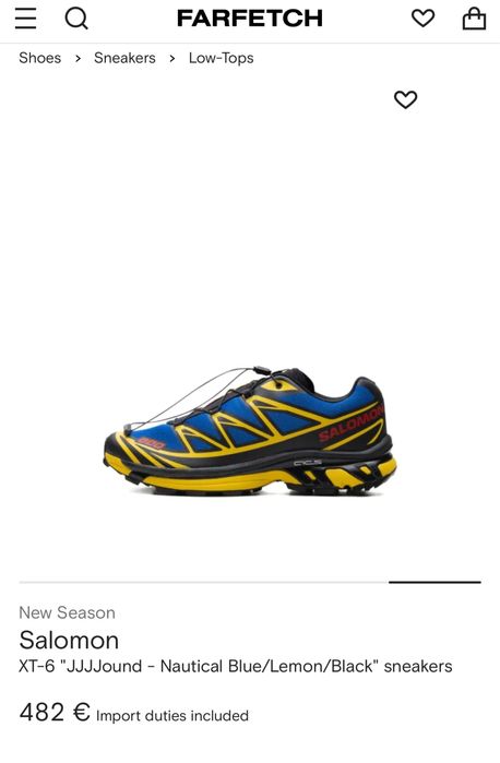 Кросівки Sallomon XT-6 JJJJOUND 44 2/3