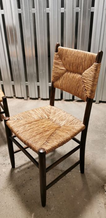 Krzesła insp.Bauche nr 19, proj. Charlotte Perriand, Francja 60'