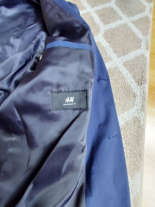 męski garnitur H&M + krawat