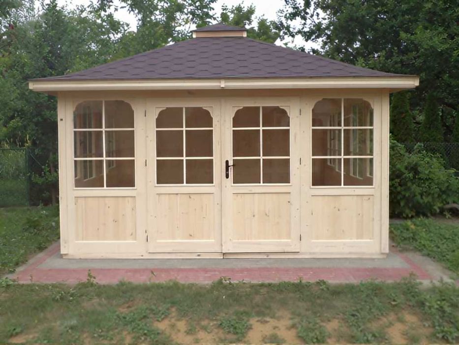 Altana 23 4x6 Szklana Z ozdobami Z Gontem i Impregnacją od PRODUCENTA