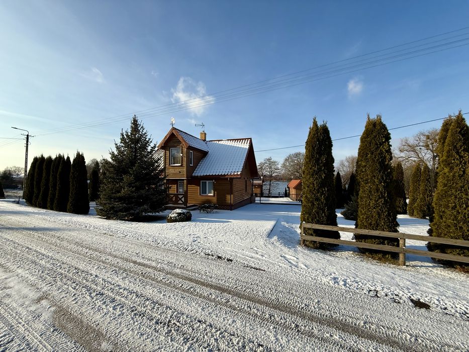 Wynajem domu nad jeziorem SYLWESTER ŚWIĘTA sauna bania jacuzzi wakacje