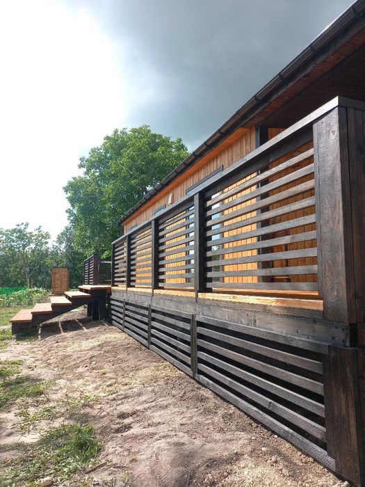 Модульний будинок 72м2 під ключ. Каркасний дім з терасою