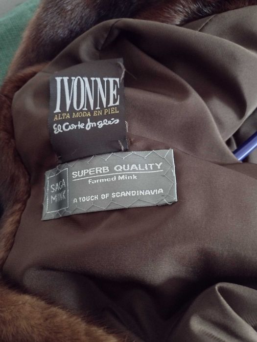 Casaco comprido de Vison